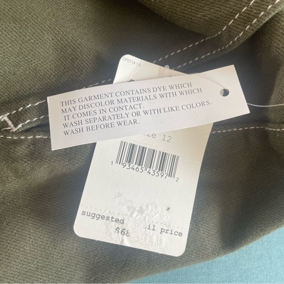 - NWT Free People khaki colored paper bag miniskirt. Heavy duty - Picture 6 of 6